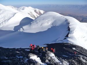 Abmarsch vom Lager III 6100m